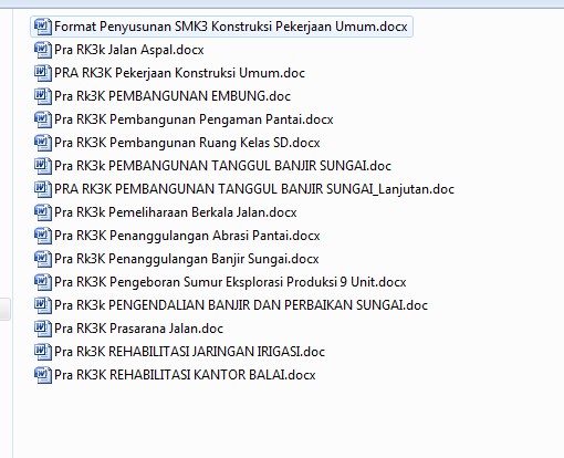 Kumpulan Contoh File Pra RK3K