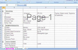 RAB DAN GAMBAR AUTOCAD PEKERJAAN SOUND SYSTEM FIRE ALARM DATA DAN TELEPON GEDUNG KANTOR