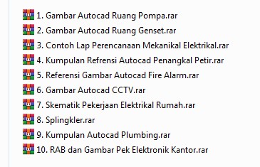 Kumpulan Semua Referensi RAB dan Gambar Autocad Dan Laporan Pekerjaan Mekanikal Elektrikal